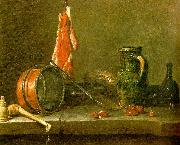 jean-Baptiste-Simeon Chardin A  Lean Diet with Cooking Utensils oil on canvas